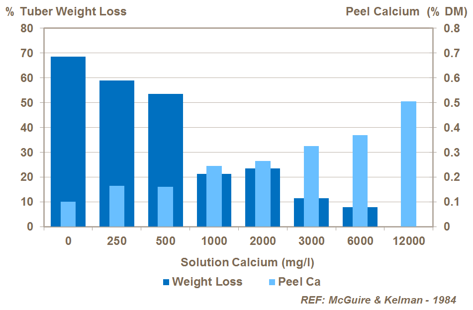 Ca and potato soft rot