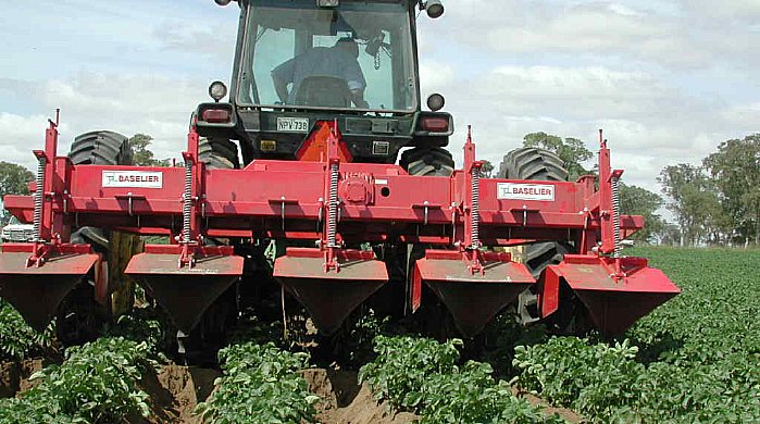 ridging and hilling potato crop