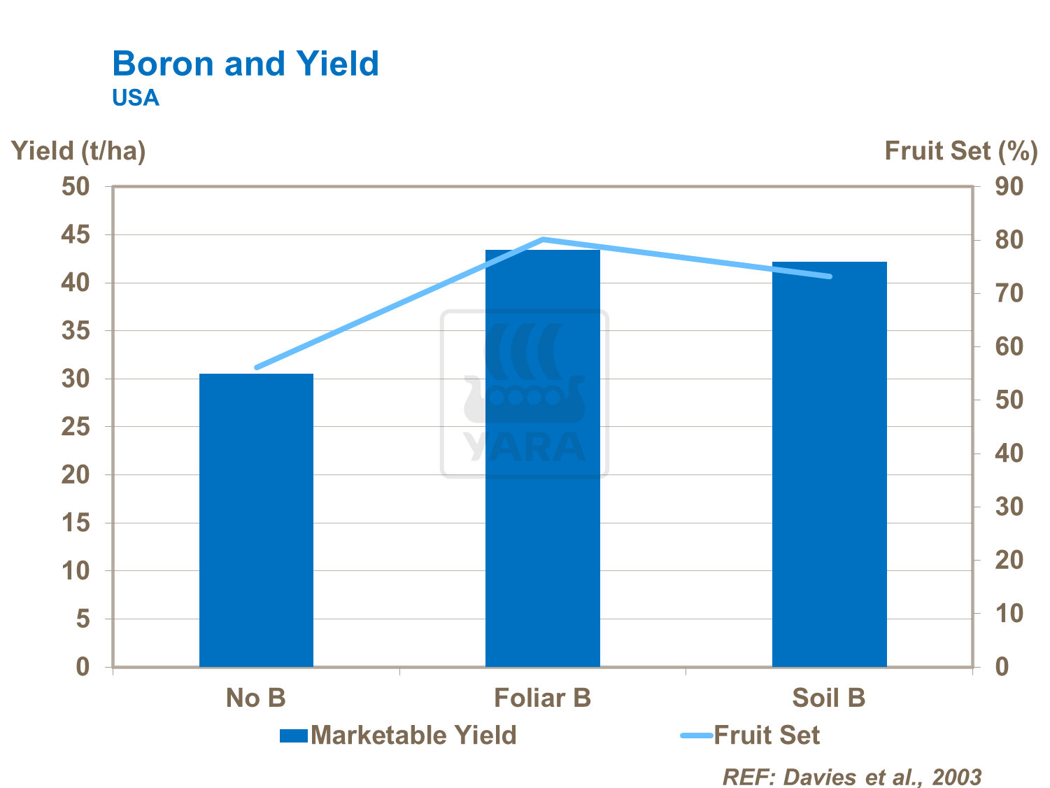 boron and tomato fruit set